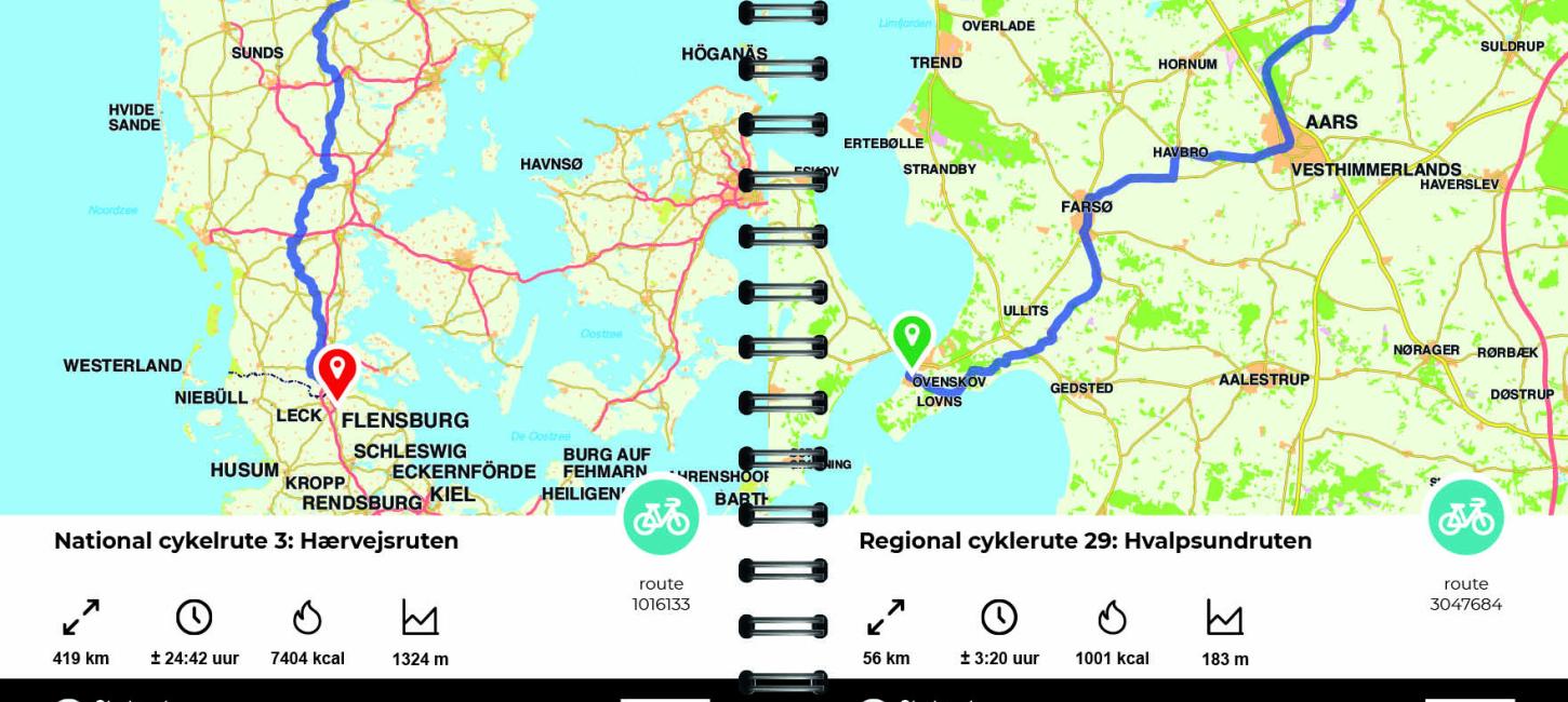 Nieuwe Routiq fietsatlas Deense fietsroutes
