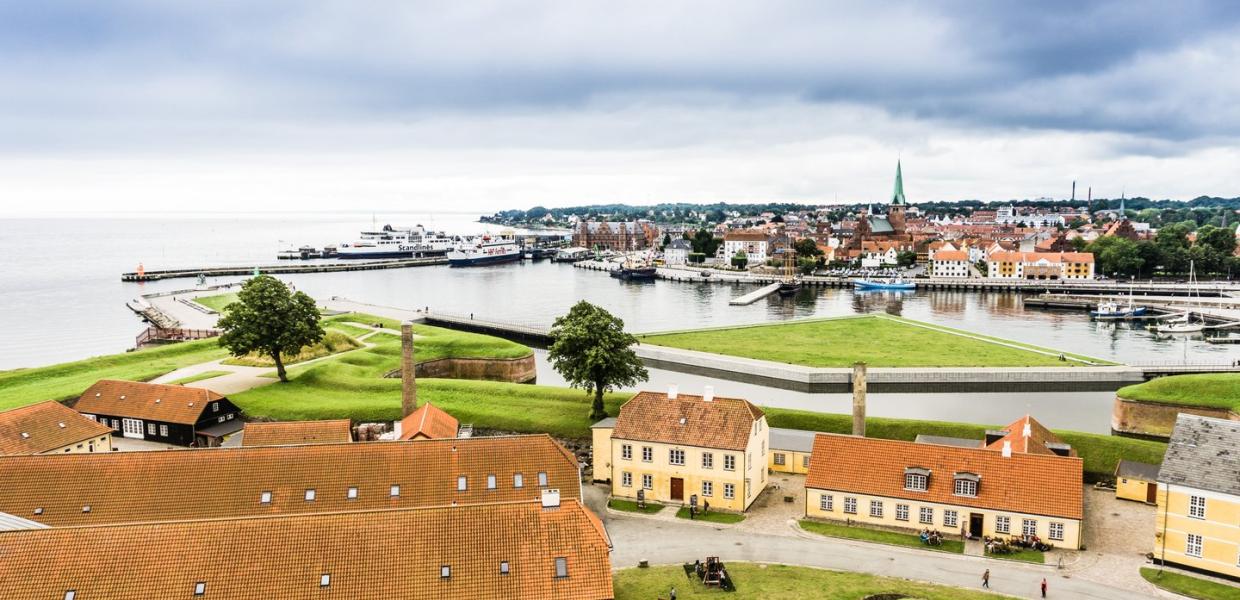 View of Helsingør from Kronborg Castle