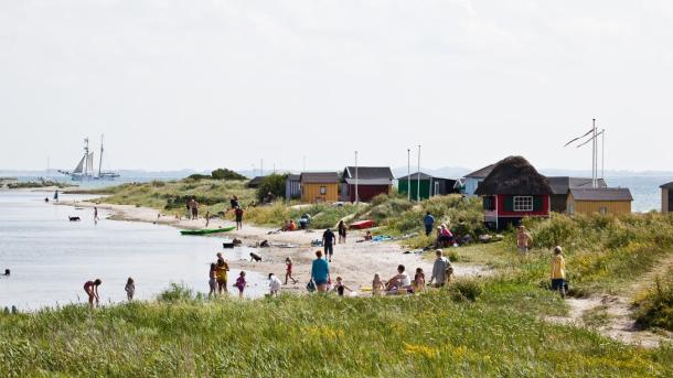 A beach scene on Ærø