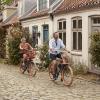 Couple biking in Møllestien, Aarhus