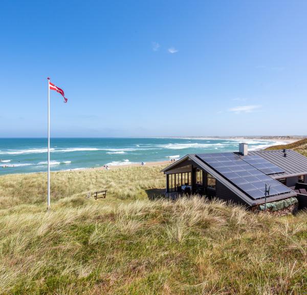 Feriehus på stranden i Danmark