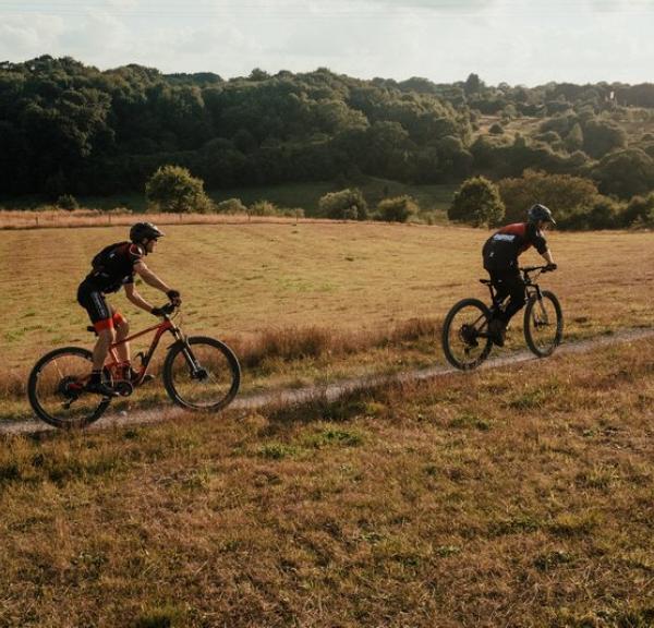 People biking on MBTs near Kolding in Denmark