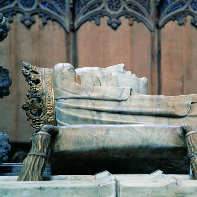 The tomb of Queen Margrethe I of Denmark in the UNESCO world heritage site, Roskilde Cathedral.