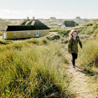 Summer houses at the coast of Klitmøller 