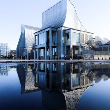 Utzon Center in Aalborg, Noord-Denemarken