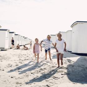 Kids on Løkken Beach