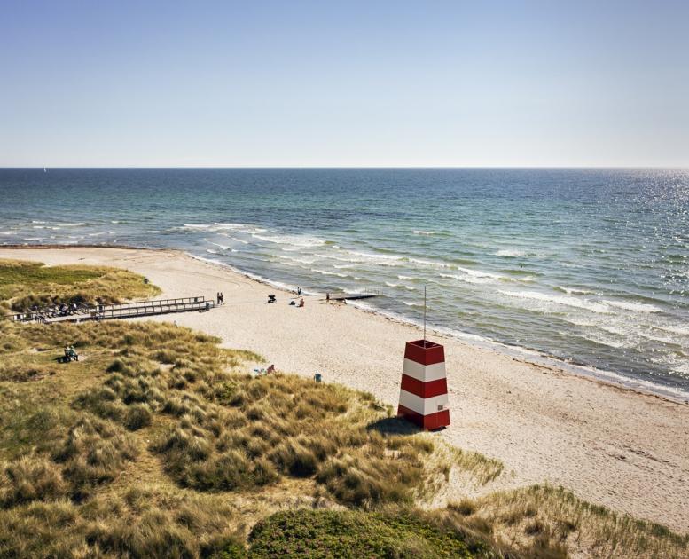 Grenå strand nær Aarhus